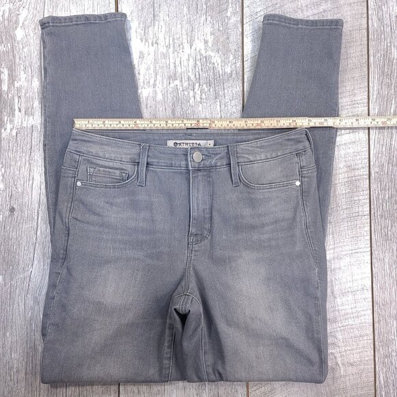 Athleta Womens Denim Sculptek Skinny Jeans Size 4 Gray Pants Mid Rise - Picture 4 of 13